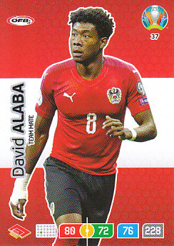 David Alaba Austria Panini UEFA EURO 2020#037